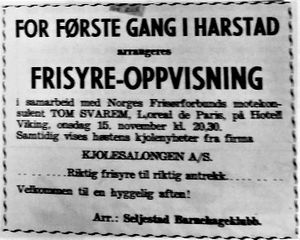 Annonse fra Seljestad barnehageklubb i Harstad Tidende november 1967.jpg