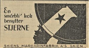 Annonse fra Skiens Margarinfabrik i Porsgrunns Dagblad 17.01.1931.jpg