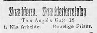 184. Annonse fra Skræddersvendenes Skrædderforretning i Ny Tid 1914.jpg