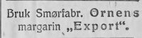 3. Annonse fra Smørfabrikken Ørnen i Ny Tid 1914.jpg