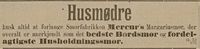 Annonse for Mercurs margarin i Oplandenes Avis 13. april 1895.