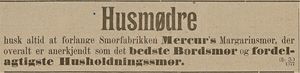 Annonse fra Smørfabrikken Mercur i Oplandenes Avis 13.04. 1895.jpg