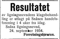 50. Annonse fra Snåsa Ligningsnemnd i Nord-Trøndelag og Nordenfjeldsk Tidende 25. 9. 1934.jpg