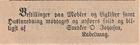 457. Annonse fra Snedker D. Johnsen i Lofot-Posten 27.07.1885.jpg