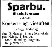 290. Annonse fra Sparbu i Nord-Trøndelag og Nordenfjeldsk Tidende 2. november 1922.jpg