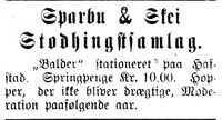 388. Annonse fra Sparbu og Skei Stodhingstsamlag i Indtrøndelagen 20.6.1906.jpg