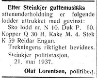 306. Annonse fra Steinkjer guttemusikk i Inntrøndelagen og Trønderbladet 24.5. 1937.jpg
