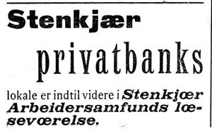 Annonse fra Stenkjær Privatbank i Indtrøndelagen 31.8. 1900.jpg