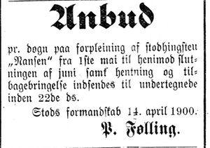 Annonse fra Stod formannskap i Indtrøndelagen 18.4.1900.jpg