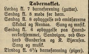 Annonse fra Tabernaklet i Stavanger Aftenblad 30.10.1903.jpg