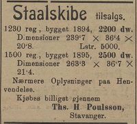 145. Annonse fra Ths. H. Poulsson i Kysten 18.01.1905.jpg