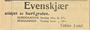 Annonse fra Tobias Lund i Folkeviljen 1.10. 1919.jpg