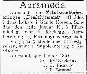 Annonse fra Totalafholdsforeningen Fredshjemmet i Søndmøre Folkeblad 8.1.1892.jpg