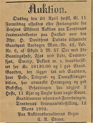 Annonse fra Trondenæs Lensmandsbestilling i Lofotens Tidende 26.03. 1892.jpg