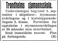 96. Annonse fra Trondheims Sjømannsskole i Nord-Trøndelag og Inntrøndelagen 4.7. 1942.jpg