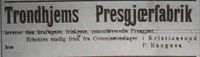43. Annonse fra Trondhjems Presgærfabrik i Møre Tidende 14. januar 1899.jpg