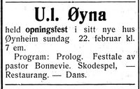 92. Annonse fra U.L. Øyna i Nord-Trøndelag og Nordenfjeldsk Tidende 17.2.1938.jpg