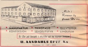 Annonse fra U. Aandahls eftf. i Menneskevennen jubileumsnummer 1959.jpg