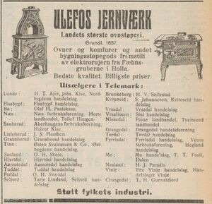 Annonse fra Ulefos Jernværk i avia Norig 05.12.1925.jpg