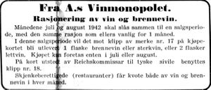 Annonse fra Vinmonopolet i Nord-Trøndelag og Inntrøndelagen 4.7. 1942.jpg