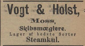 Annonse fra Vogt & Holst i Kysten 18.01.1905.jpg