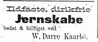 203. Annonse fra Wilhelm Darre Kaarbø i Tromsø Amtstidende 4. januar 1900.jpg