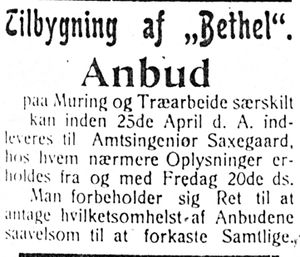 Annonse fra amtsingeniør Saxegaard i Haalogaland 18.4.-06.jpg