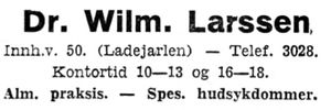 Annonse fra dr. Willm. Larssen i Arbeider-Avisen 24.4.1940.jpg