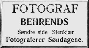 Annonse fra fotograf Behrends i Ungskogen 16.9. 1915.jpg