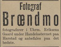 169. Annonse fra fotograf Brændmo i Tromsø Amtstidende 03.06 1893.jpg