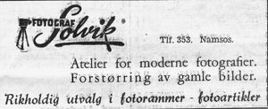 Annonse fra fotograf Solvik i Namdal Arbeiderblad 28.10. 1950.jpg