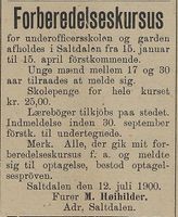36. Annonse fra furer M. Høihilder i Harstad Tidende 9.8.1900.jpg