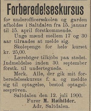 Annonse fra furer M. Høihilder i Harstad Tidende 9.8.1900.jpg