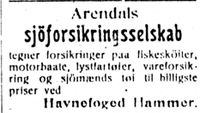 492. Annonse fra havnefogd Hammer i Haalogaland 3107 1913.jpg
