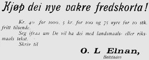 Annonse fra redaktør O. L. Elnan i Ungskogen 30.3.1916.jpg