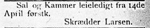 Annonse fra skredder Larsen i Søndmøre Folkeblad 8.1.1892.jpg