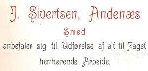 Annonse fra smed J. Sivertsen under Harstadutstillingen 1911.jpg