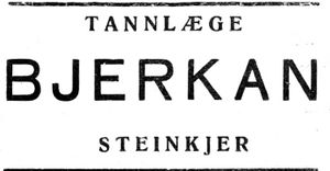 Annonse fra tannlege Bjerkan i Inntrøndelagen og Trønderbladet 17.10. 1934.jpg