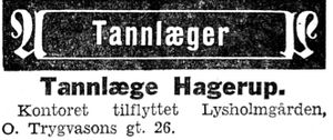 Annonse fra tannlege Hagerup i Adresseavisen 8.10. 1942.jpg