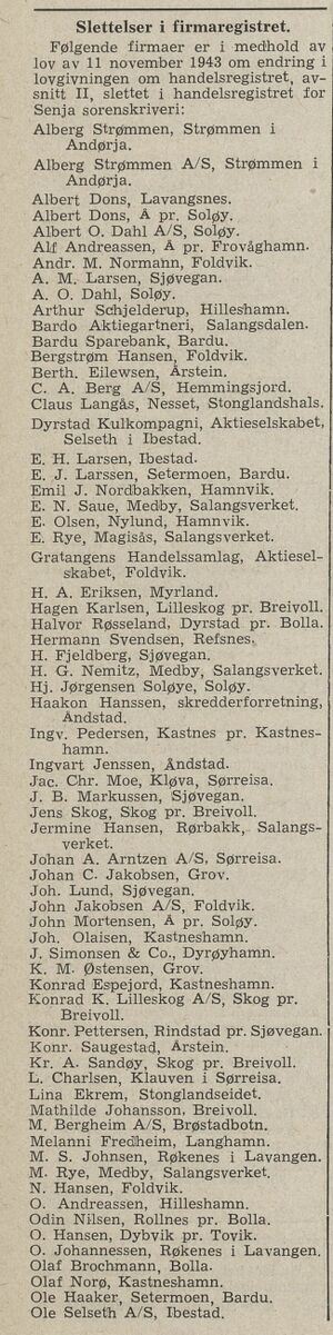 Annonse i Handelsregistre for Kongeriket Norge 1945.jpg