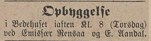 Annonse om opbyggelse i Lillehammer Tilskuer 23.04.1909.jpg