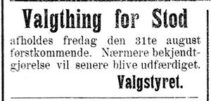 Annonse om valgting for Stod herred i Indtrøndelagen 18.4.1900.jpg