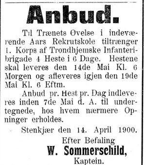 Annonsse fra Forsvaret i Indtrøndelagen 18.4.1900.jpg