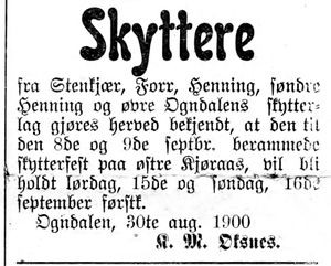 Annse fra øvre Ogndalens Skytterlag i Indtrøndelagen 31.8. 1900.jpg