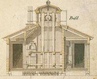 Arbeidsteikning til det opprinnelege Tyrhaug fyr.