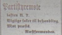 88. Arbeierpartiet i Narvik sitt styremøte ble kunngjort i Fremover lørdag 6. juli 1912.jpg
