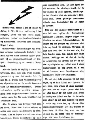 Artikkel om Standretten 7.10. 1942 i Adresseavisen 8.10. 1942.jpg