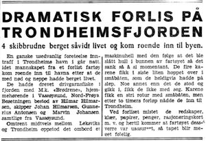 Artikkel om forlis i Adresseavisen 8.10. 1942.jpg