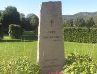 Fredet gravlund ved Asker kirkegård for avdøde ved Dikemark sykehus. Foto: Stig Rune Pedersen