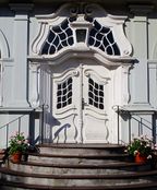 Detalj fra inngangspartiet. Foto: Stig Rune Pedersen